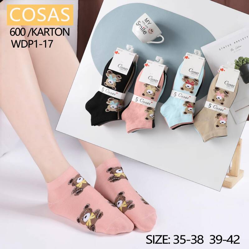 Skarpety damskie Roz 35-42, Mix kolor Paczka 40 szt 1